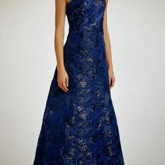 Rene Ruiz | Dresses | Rene Ruiz Brocade Oneshoulder Aline Gown | Poshmark
